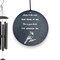 Wind Chime - Listen to the wind and think of me - Black powder coated